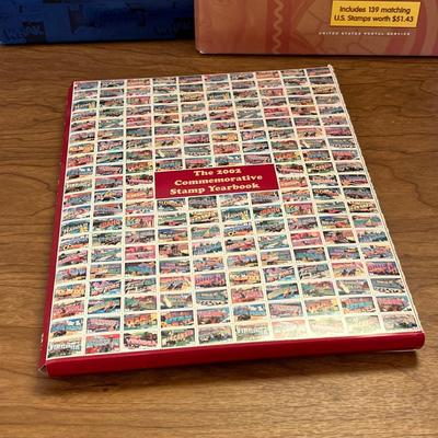 LOT 233K: Yearly Commemorative Stamp Yearbooks with Unopened Stamp Packs - 1996, 2001, 2002, 2005, 2006, 2007
