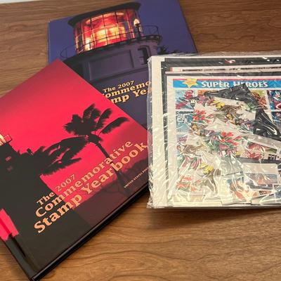 LOT 233K: Yearly Commemorative Stamp Yearbooks with Unopened Stamp Packs - 1996, 2001, 2002, 2005, 2006, 2007