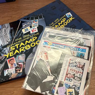 LOT 233K: Yearly Commemorative Stamp Yearbooks with Unopened Stamp Packs - 1996, 2001, 2002, 2005, 2006, 2007