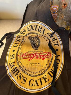 LOT 234K: Big Lot Of Beer Glasses and Bar Towels