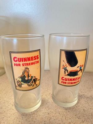 LOT 234K: Big Lot Of Beer Glasses and Bar Towels