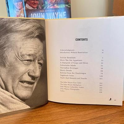 LOT 235K: John Wayne Memorabilia - Cookbooks, Lunchboxes, Salt and Pepper Shakers and More