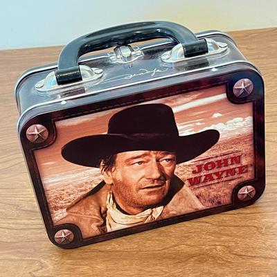 LOT 235K: John Wayne Memorabilia - Cookbooks, Lunchboxes, Salt and Pepper Shakers and More
