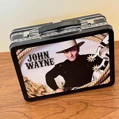 LOT 235K: John Wayne Memorabilia - Cookbooks, Lunchboxes, Salt and Pepper Shakers and More