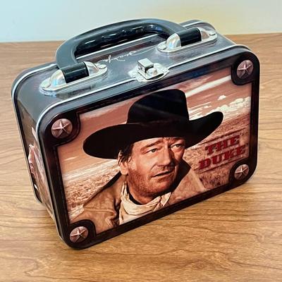 LOT 235K: John Wayne Memorabilia - Cookbooks, Lunchboxes, Salt and Pepper Shakers and More