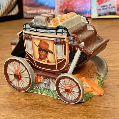 LOT 235K: John Wayne Memorabilia - Cookbooks, Lunchboxes, Salt and Pepper Shakers and More