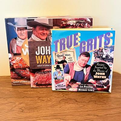 LOT 235K: John Wayne Memorabilia - Cookbooks, Lunchboxes, Salt and Pepper Shakers and More
