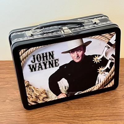 LOT 235K: John Wayne Memorabilia - Cookbooks, Lunchboxes, Salt and Pepper Shakers and More