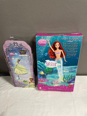 Disney’s princess and the frog and Ariel dolls