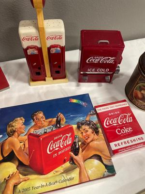 Coke kitchen items & playing cards