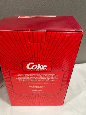 Coca-Cola, mini clocks and anniversary clock