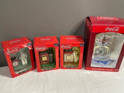 Coca-Cola, mini clocks and anniversary clock