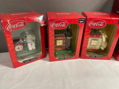 Coca-Cola, mini clocks and anniversary clock