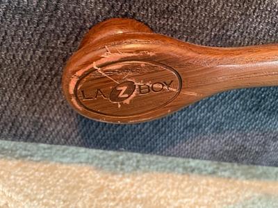 Navy blue La-Z-Boy recliner