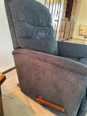 Navy blue La-Z-Boy recliner