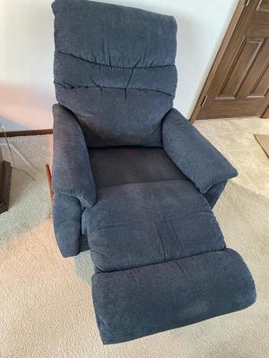 Navy blue La-Z-Boy recliner