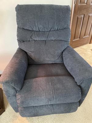 Navy blue La-Z-Boy recliner