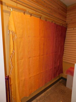 Stunning Vintage Wool Ombre Woven Throw Blanket 88”x66”