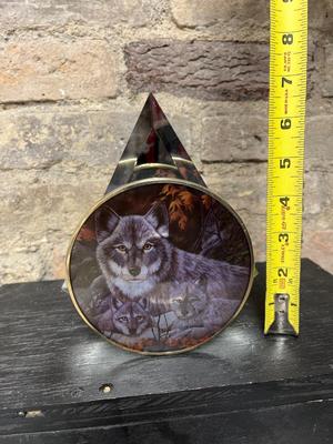 Southwestern decor lamp and wolf oil lamp