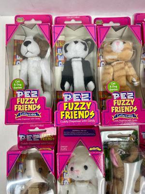 FUZZY FRIENDS Pez Dispensers New Condition in Packages - LOT OF 10