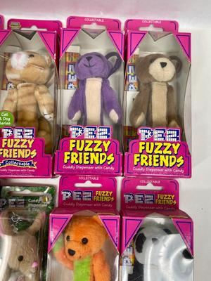 FUZZY FRIENDS Pez Dispensers New Condition in Packages - LOT OF 10
