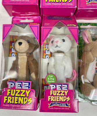 FUZZY FRIENDS Pez Dispensers New Condition in Packages - LOT OF 10