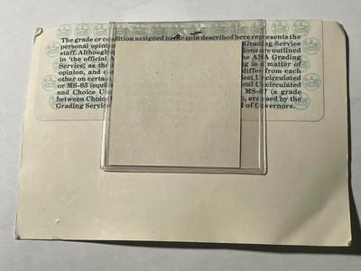 Vintage ANACS Old School Photo Grade 1884-O Uncirculated Morgan Silver Dollar as Pictured. FREE DOMESTIC SHIPPING.
