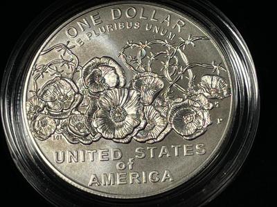 2018-P Uncirculated World War One WWI Centennial Commemorative Silver Dollar in Original Box as Pic'd. FREE DOMESTIC SHIPPING.