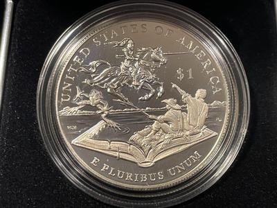 2016-P United States Mint Mark Twain Commemorative PROOF Silver Dollar as Pictured. FREE DOMESTIC SHIPPING.