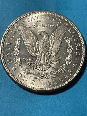 1883-P UNCIRCULATED CONDITION MORGAN SILVER DOLLAR (COIN-14) AS PICTURED. FREE DOMESTIC SHIPPING.