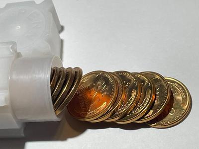 Roll of (50) 1955 S Lincoln Wheat Cent Roll Pennies in Choice Bu Uncirculated as Pictured.