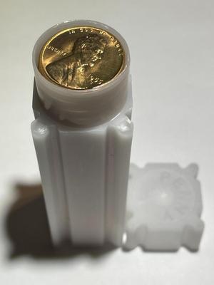 Roll of (50) 1955 S Lincoln Wheat Cent Roll Pennies in Choice Bu Uncirculated as Pictured.