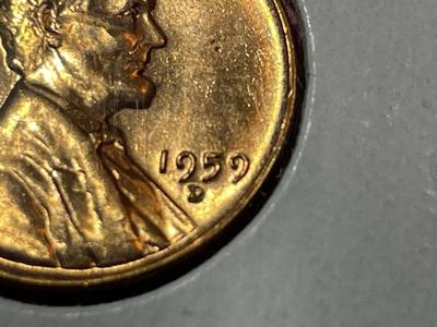 1959-D/D/D Lincoln Cent FS-501 Uncirculated Condition RPM-1 Top 100 RPM as Pictured.
