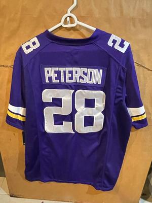 NEW w/Tags NFL Adrian Peterson Minnesota Vikings Football Jersey Size Large as Pictured.