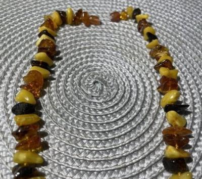 Vintage Multi Color Baltic Amber 18" Necklace Purchased in Latvia Preowned from an Estate.