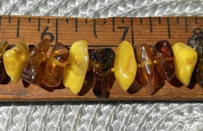 Vintage Multi Color Baltic Amber 18" Necklace Purchased in Latvia Preowned from an Estate.