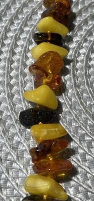 Vintage Multi Color Baltic Amber 18" Necklace Purchased in Latvia Preowned from an Estate.