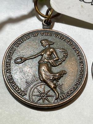 Scarce Original 1888 AAU Amateur Athletic Union of the United States Sports Bronze Medal as Pictured.
