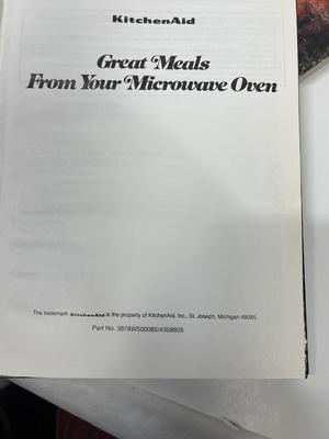 Vintage KitchenAid and Magic Chef Microwave Cookbooks