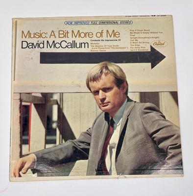 Vintage Jazz Vinyl Album Music: A Bit More Of Me by David McCallum