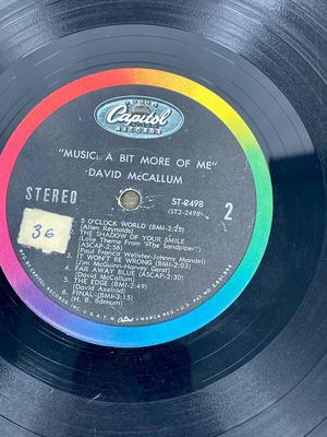 Vintage Jazz Vinyl Album Music: A Bit More Of Me by David McCallum