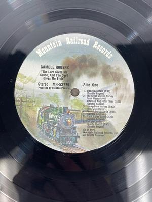 Vintage Folk Music Vinyl 33RPM Album: The Lord Gives Me Grace and the Devil Gives Me Style" by Gamble Rogers.