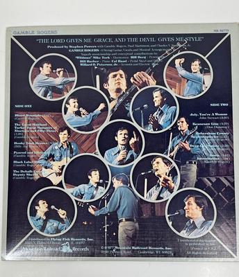 Vintage Folk Music Vinyl 33RPM Album: The Lord Gives Me Grace and the Devil Gives Me Style" by Gamble Rogers.