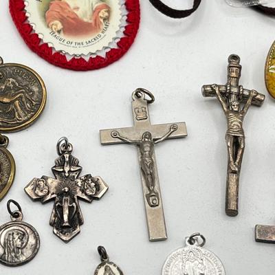 LOT 161J: Collection of Religious Items - Rosaries and More