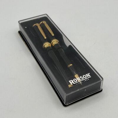 LOT 162J: Cross Pens and Ronson Pen and Pencil Set