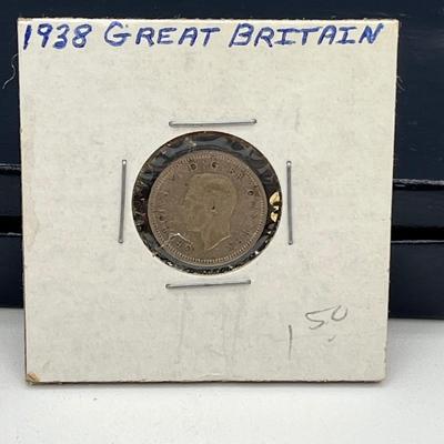 LOT 164J: Antique and Vintage British Coins - 1853 Half Penny, 1912 Sixpence and More