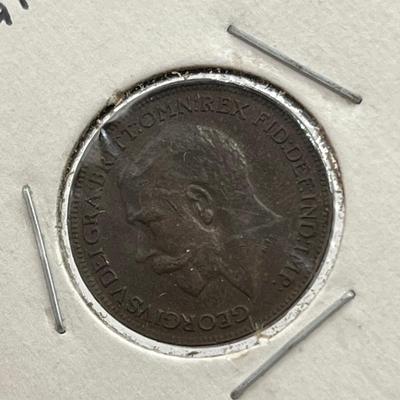 LOT 164J: Antique and Vintage British Coins - 1853 Half Penny, 1912 Sixpence and More