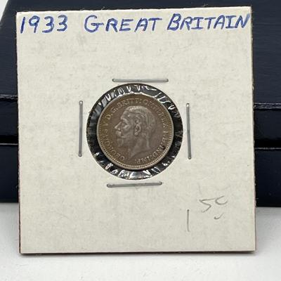 LOT 164J: Antique and Vintage British Coins - 1853 Half Penny, 1912 Sixpence and More