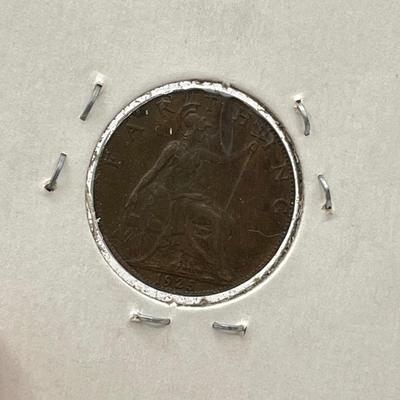 LOT 164J: Antique and Vintage British Coins - 1853 Half Penny, 1912 Sixpence and More