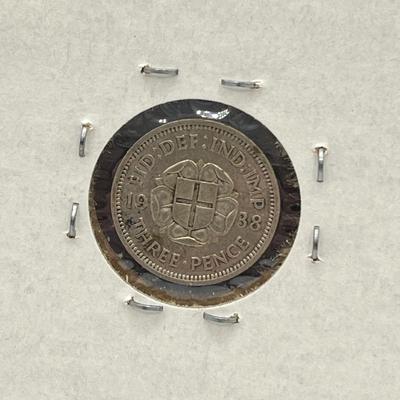 LOT 164J: Antique and Vintage British Coins - 1853 Half Penny, 1912 Sixpence and More